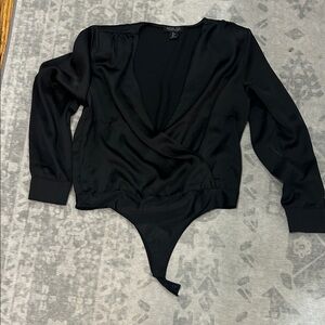 Rachel Zoe Classic Black Top body suit